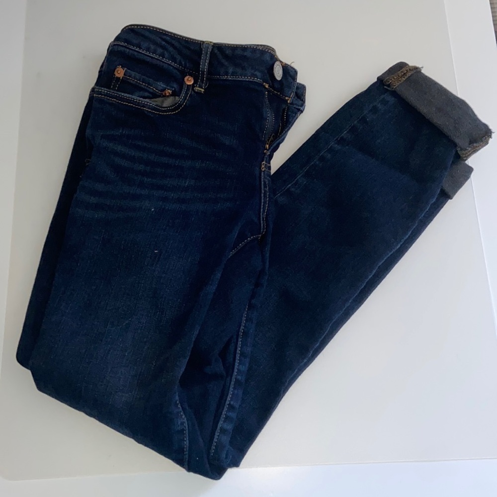 Aeropostale Jeggings. Dark Wash. Fits Like a Medium. Like New Condtion